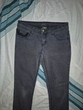 Denver Hayes Black Straight-Leg Jeans